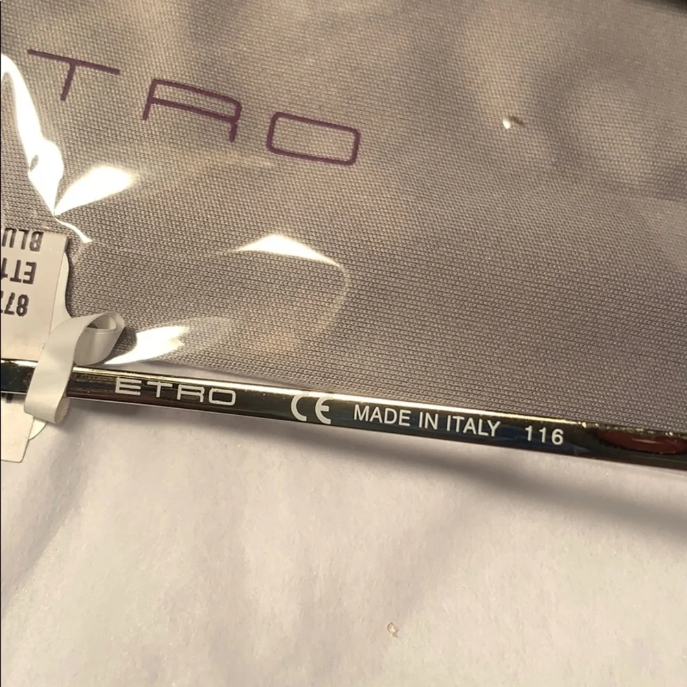 NWT ETRO wire aviator sunglasses w/lace design